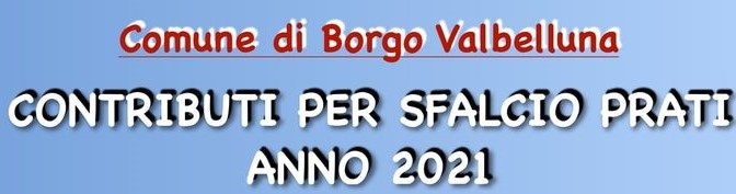 Contributo Sfalcio Prati 2021