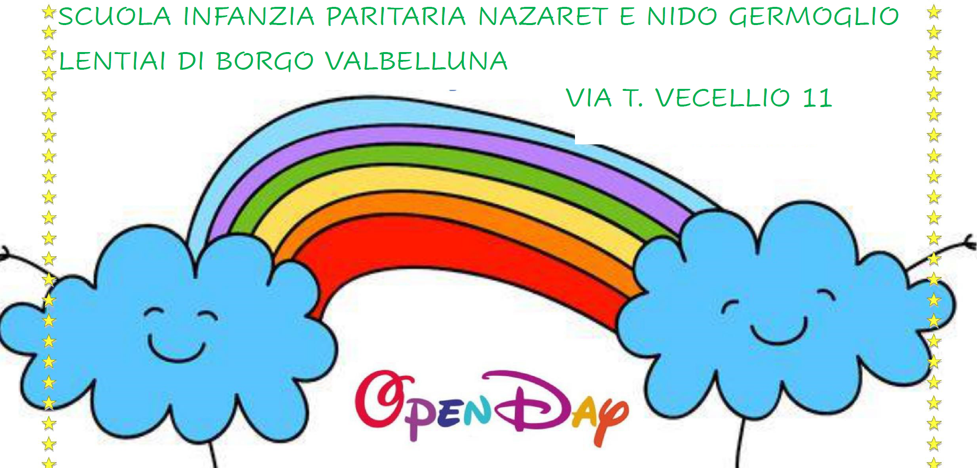 Open Day - Scuola Infanzia Paritaria Nazaret e Nido Germoglio 