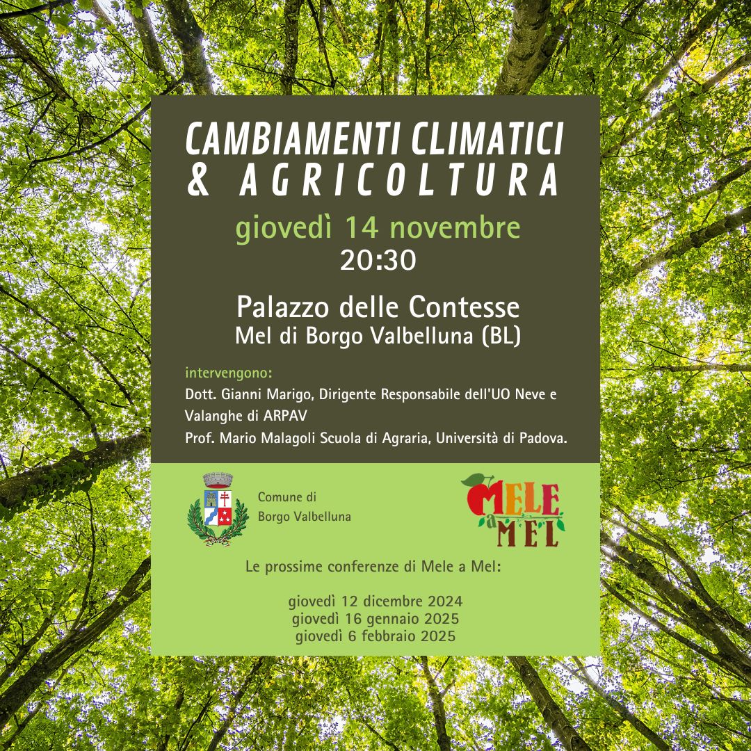 Conferenza "Cambiamenti climatici e agricoltura"