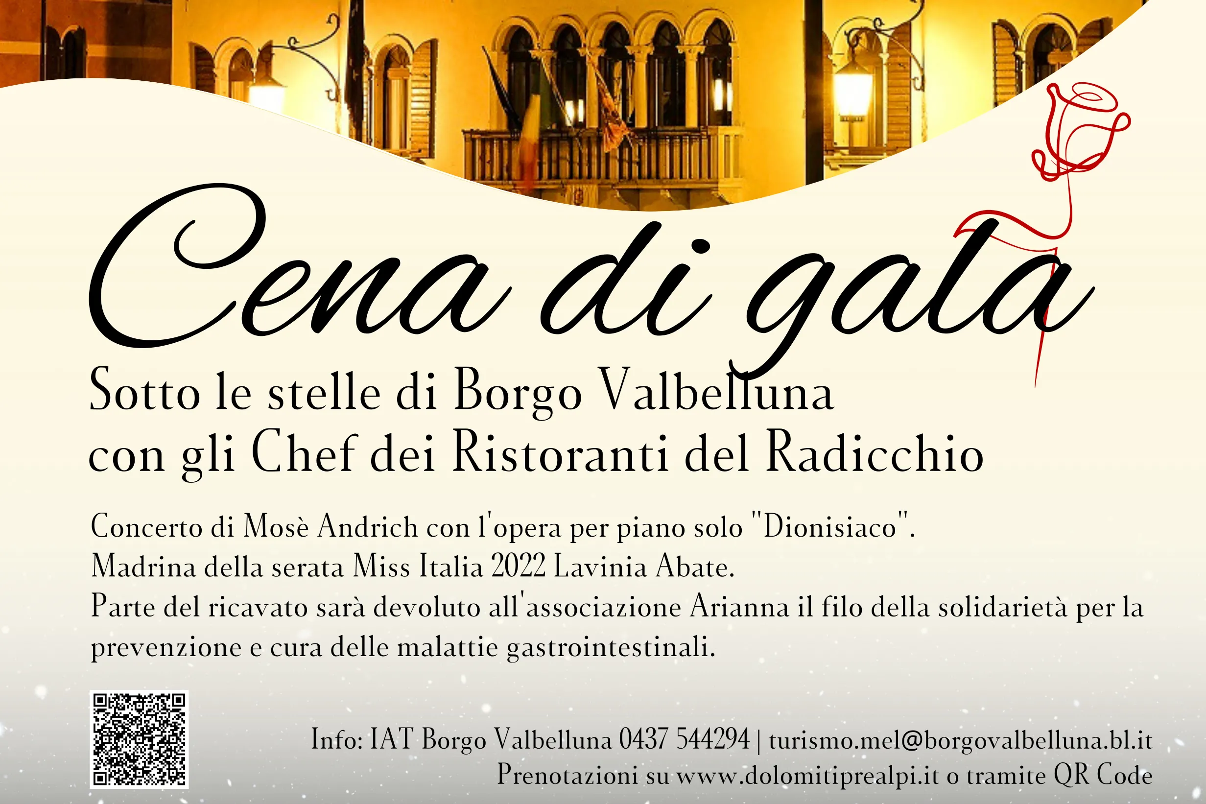 Cena di gala in Piazza Papa Luciani a Mel
