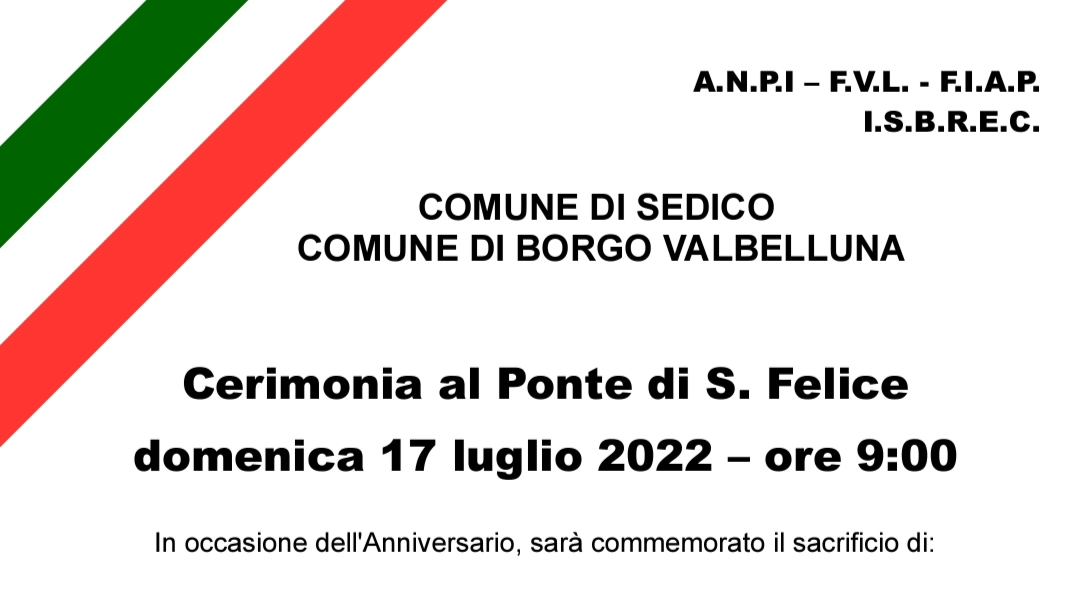 Cerimonia al ponte San Felice