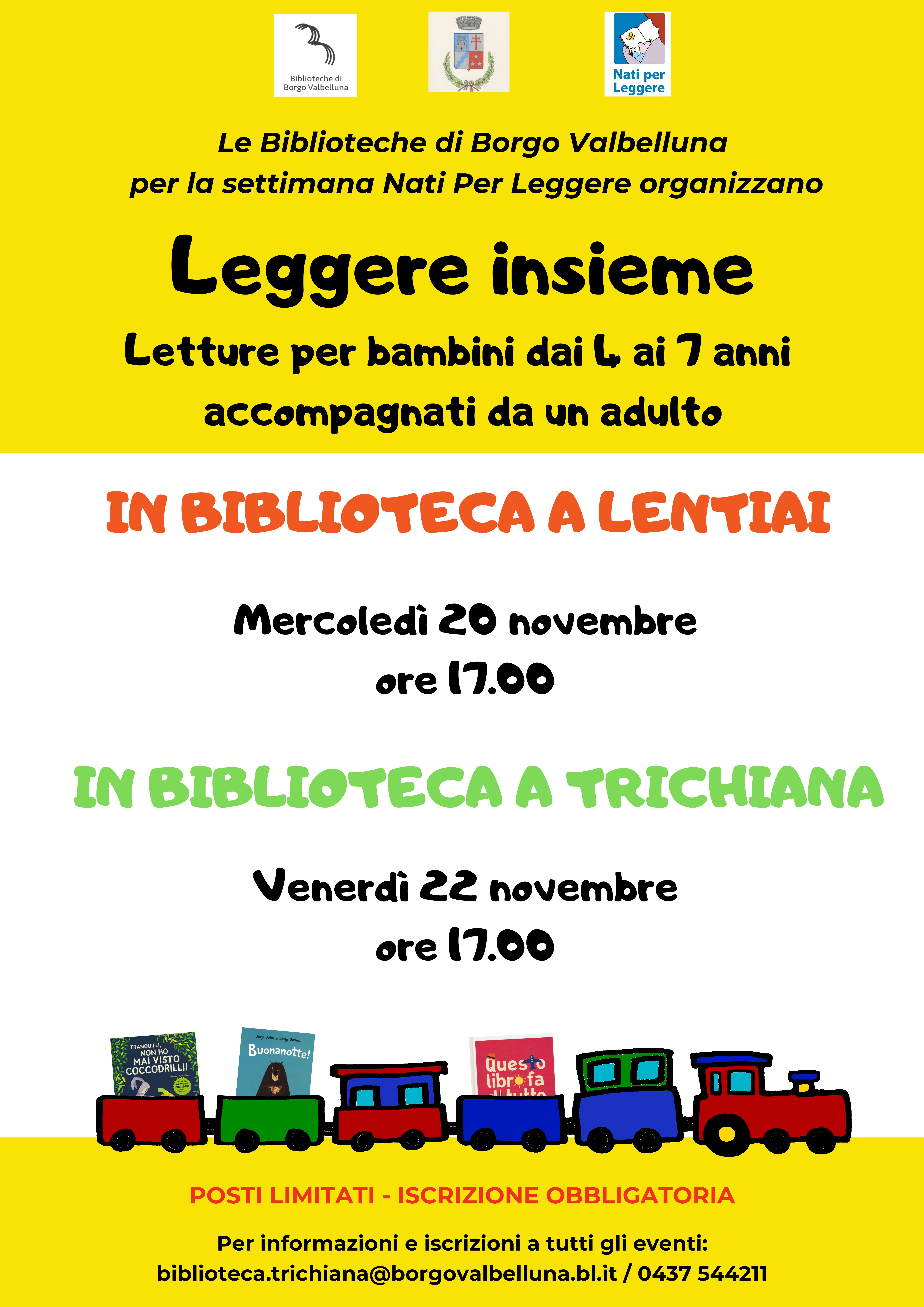 Leggere insieme: Letture per bambini a Borgo Valbelluna