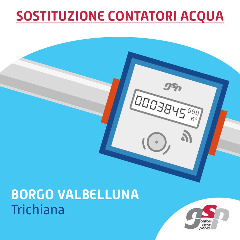 BIM GSP - Sostituzione Contatori Acqua (Trichiana)